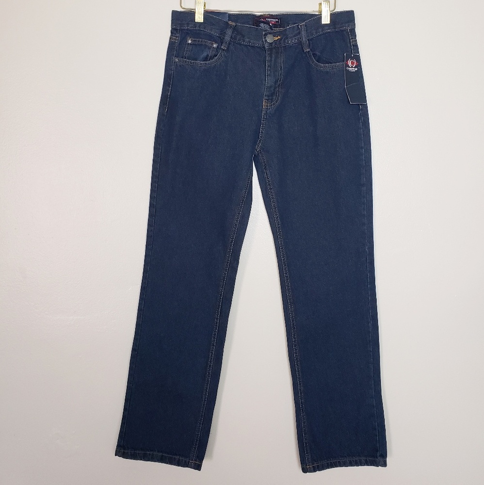Cambridge blue straight leg jeans